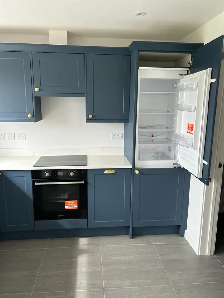 Fridge Intergrated Into Kitchen