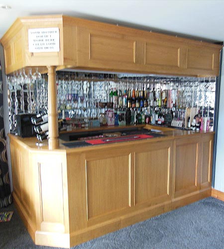 Handmade Oak Bar