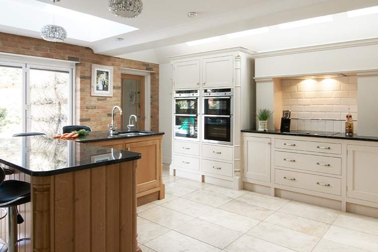White Open Plan Kitchen